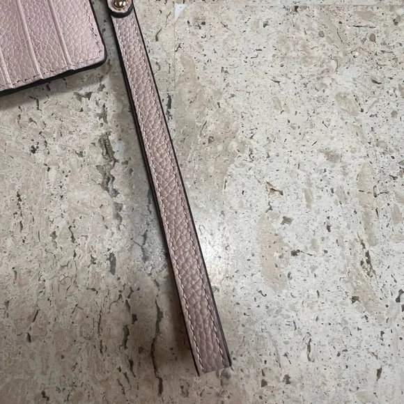 MICHAEL KORS Pink Leather Coin Purse, Card Holder Wristlet - Picture 6 of 12